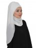 Diana Offwhite Praktisk Hijab Sjal Ayse Turban 326207c