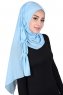 Disa - Hellblau Praktisch Chiffon Hijab