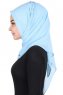Disa - Hellblau Praktisch Chiffon Hijab
