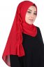 Disa - Rot Praktisch Chiffon Hijab