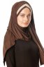 Duru - Braun & Taupe Jersey Hijab