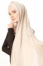 Duru - Helltaupe & Altrosa Jersey Hijab