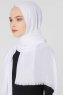 Ece Vit Pashmina Hijab Sjal Halsduk 400009b