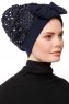 Enfleda - Navy Blau Turban