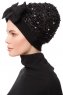 Enfleda - Schwarz & Schwarz Turban