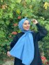 Ermina - Blau Baumwolle Hijab - Mirach