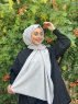Ermina - Hellgrau Baumwolle Hijab - Mirach