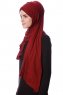 Eslem - Bordeaux Pile Jersey Hijab - Ecardin