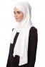 Eslem - Creme Pile Jersey Hijab - Ecardin
