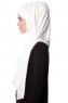 Eslem - Creme Pile Jersey Hijab - Ecardin