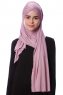 Eslem - Lila Pile Jersey Hijab - Ecardin