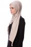 Eslem - Helltaupe Pile Jersey Hijab - Ecardin