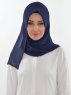 Evelina - Navy Blau Praktisch Hijab - Ayse Turban