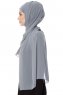 Evren - Grau Chiffon Hijab