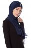 Evren - Navy Blau Chiffon Hijab