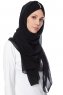 Evren - Schwarz Chiffon Hijab