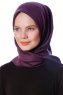 Eylul - Pflaume Platz Rayon Hijab