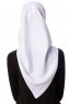 Eylul - Weiß Platz Rayon Hijab
