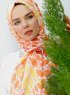 Gemila - Orange Gemustertes Hijab - Sal Evi