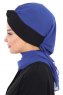 Gill - Blau & Schwarz Praktisch Hijab