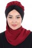 Gill - Bordeaux & Schwarz Praktisch Hijab