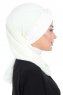 Gill - Creme & Creme Praktisch Hijab