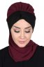 Gill - Pflaume & Schwarz Praktisch Hijab