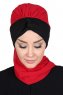 Gill - Rot & Schwarz Praktisch Hijab