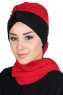 Gill - Rot & Schwarz Praktisch Hijab