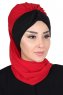 Gill - Rot & Schwarz Praktisch Hijab