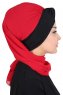 Gill - Rot & Schwarz Praktisch Hijab