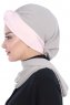 Gill - Taupe & Altrosa Praktisch Hijab