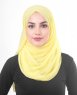 Goldfinch Gul Poly Chiffon Hijab Sjal 5RA45a