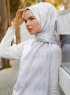 Graues Blatt Gemustertes Hijab - Sal Evi