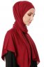 Hande - Bordeaux Baumwolle Hijab - Gülsoy