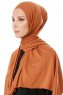 Hande - Terracotta Baumwolle Hijab - Gülsoy