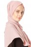 Hazal - Altrosa Crepe Hijab - Ecardin