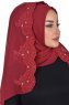 Helena - Bordeaux Praktisch Hijab - Ayse Turban
