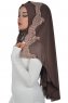 Helena - Braun Praktisch Hijab - Ayse Turban