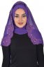Helena - Lila Praktisch Hijab - Ayse Turban