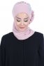 Hillevi - Altrosa Chiffon Instant Turban