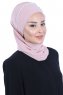 Hillevi - Altrosa Chiffon Instant Turban