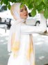 Houdah - Gelb Gemustertes Hijab - Sal Evi