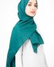 Hydro - Petrolgrön Bomull Voile Hijab Sjal InEssence Ayisah 5TA45c