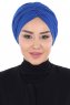 Jill - Blau Baumwolle Turban - Ayse Turban