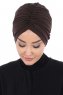 Jill - Braun Baumwolle Turban - Ayse Turban