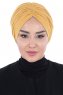 Jill - Senf Baumwolle Turban - Ayse Turban