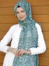 Dounia - Grün Gemustertes Hijab