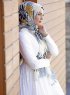 Dounia - Senf Gemustertes Hijab