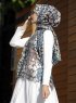 Dounia - Stein Gemustertes Hijab